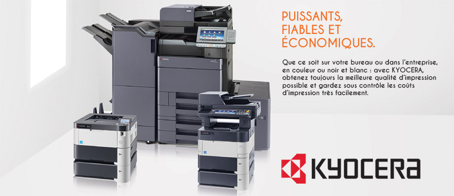 La gamme de photocopieur Kyocera